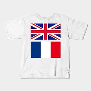 UK and French Flag Kids T-Shirt